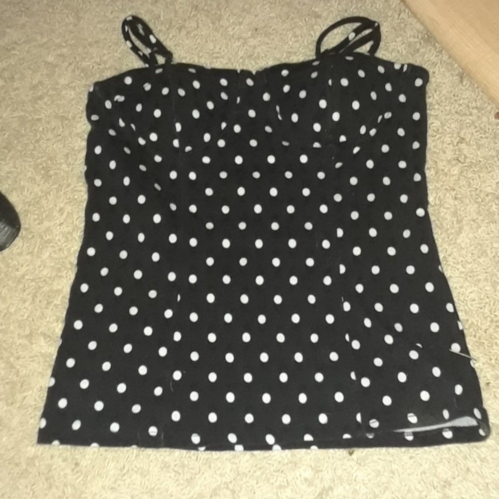Polka dot tank top